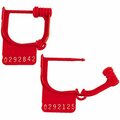 Bsc Preferred Red Easy Lock Seals, 1000PK H-1186R